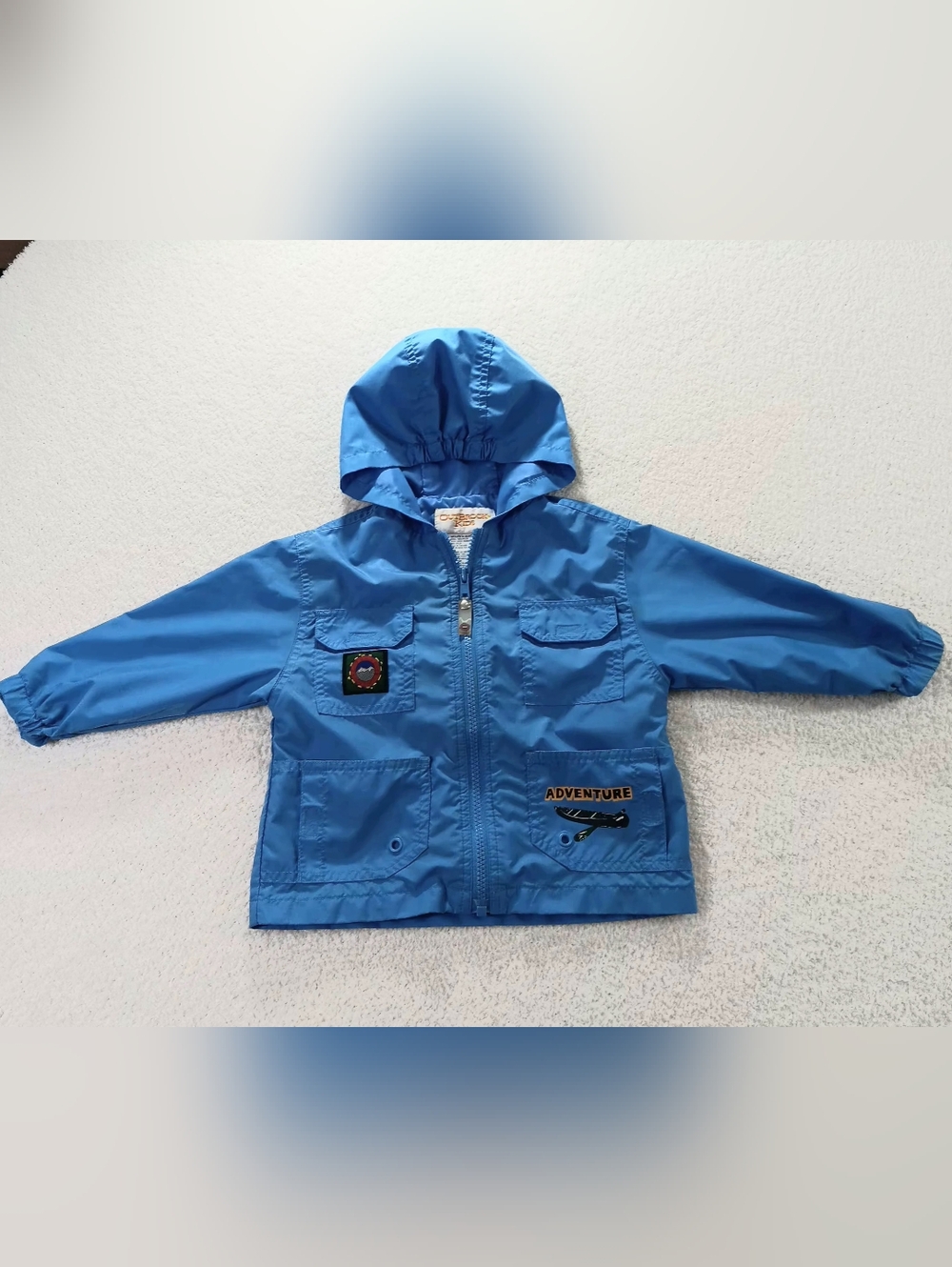 VTG Y2K Outbrook Kids 24 Mos. Hooded Windbreaker Jacket Canoe Adventure Gopcore